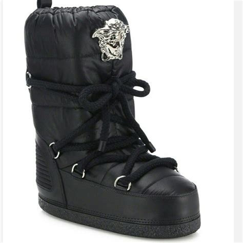 black versace snow boots|Versace Designer Boots for Women .